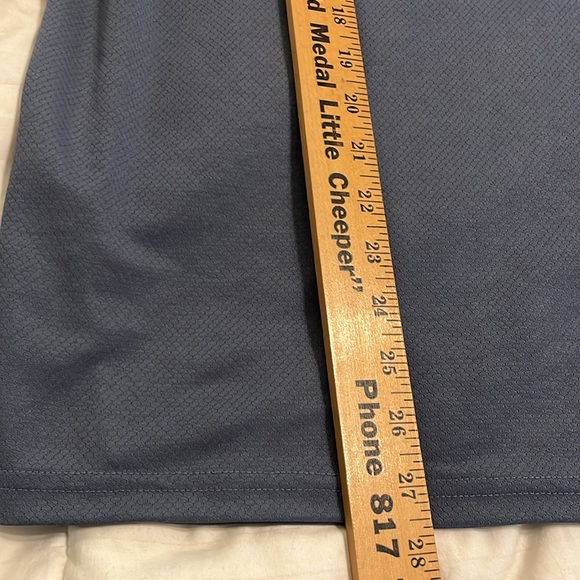 Adidas Athletic Short Sleeve Shirt Grey Size XL Quarter Button up - Picture 8 of 9